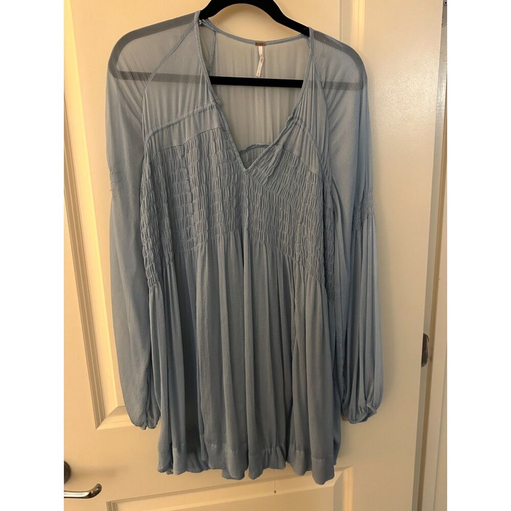 Free People Lightweight Flowy Long Sleeve Blouse Women's Sz Small